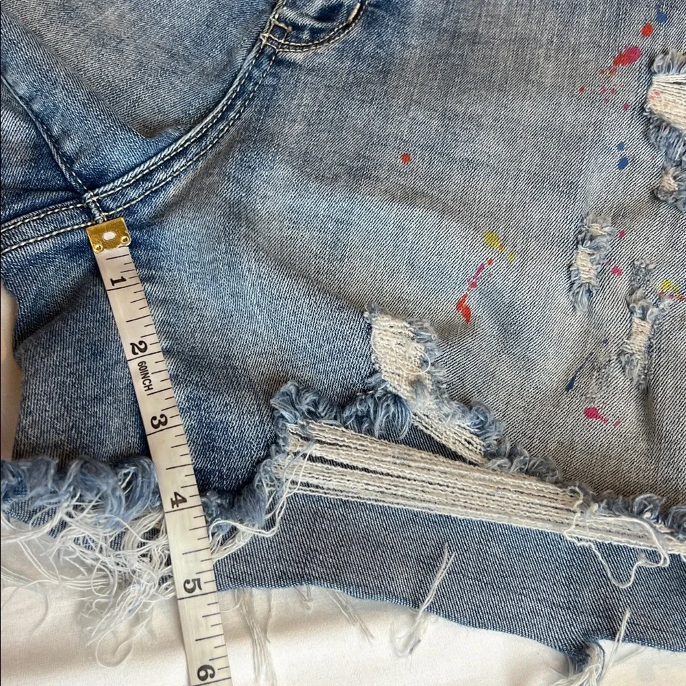 Judy Blue Distressed Frayed Stretch Denim Jeans XL